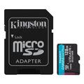 Carte mémoire Kingston Canvas Go ! Plus avec adaptateur SDCG3/128Go