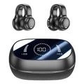 M47 Earclip Casque sans fil à conduction osseuse avec micro Casque de jeu Bluetooth 5.3 Casque de sport à réduction de bruit
